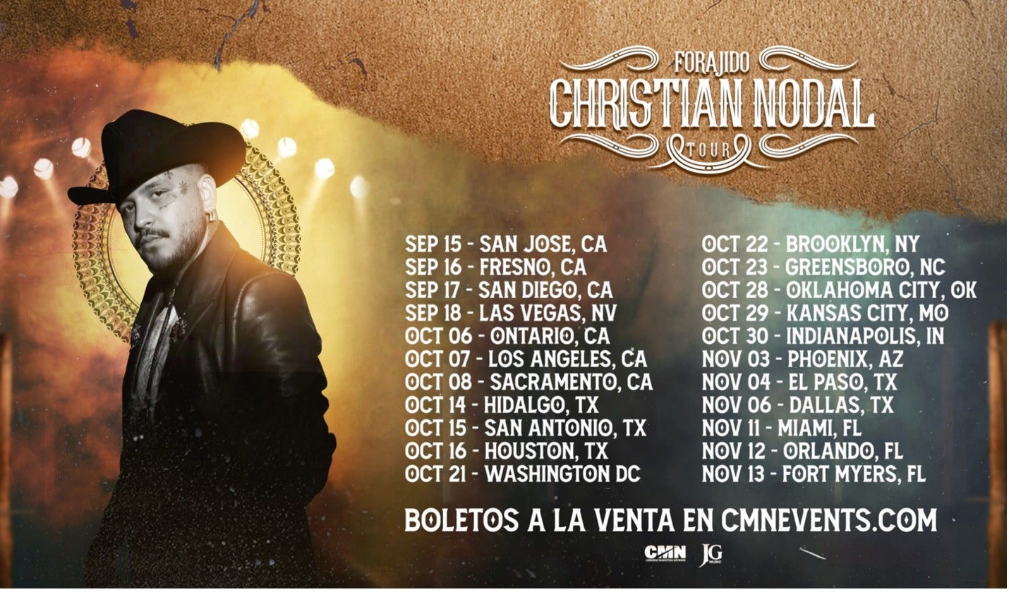 Christian Nodal Concert Locations
